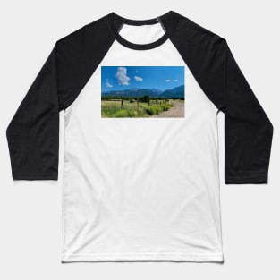 Crestone Colorado Mountains Photography Baseball T-Shirt